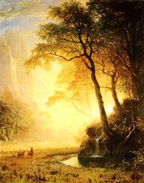 Albert Bierstadt Hetch Hetchy Canyon Norge oil painting art